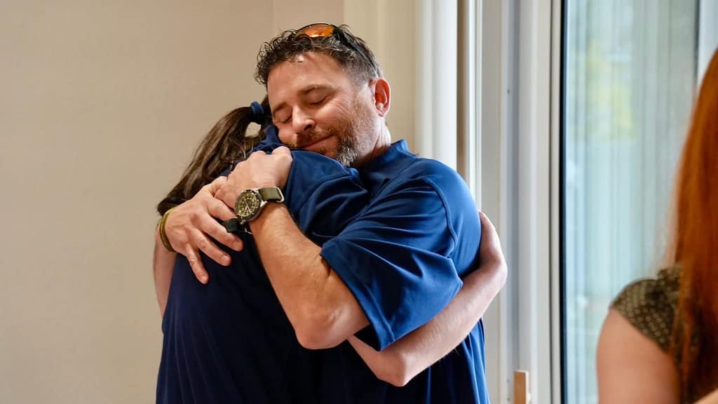 After 280 days of life on the road in the Van of Valor, the gift of permanence, provided by Building Homes for Heroes with support from Lowe's, Chase, JPMorgan, and the local North Port Police and Fire Departments, has transformed their world.
