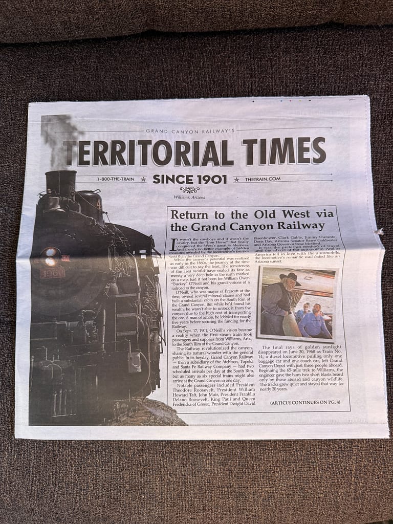 A Bridge Between Wars: A Chance Meeting on the Grand Canyon Railway